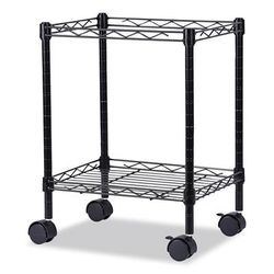 Alera FW601416BL Compact Rolling File Cart, 15.25w x 12.38d x 21h, Black ALEFW601416BL