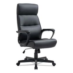 Alera ON41B19 Alera Oxnam Series High-Back Task Chair, Supports Up to 275 lbs, 17.56" to 21.38" Seat Height, Black Seat/Back, Black Base ALEON41B19
