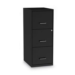 Alera SVF1835BL Soho Vertical File Cabinet, 3 Drawers: File/File/File, Letter, Black, 14" x 18" x 34.9" ALESVF1835BL