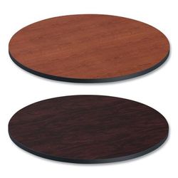 Alera TTRD36CM Reversible Laminate Table Top, Round, 35 3/8w x 35 3/8d, Medium Cherry/Mahogany ALETTRD36CM