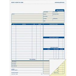 Adams Business Forms NC2817 Job Invoice Forms, 2 Part, Carbonless, 8 1/2 x11 7/16 - Pack of 100 ABFNC2817