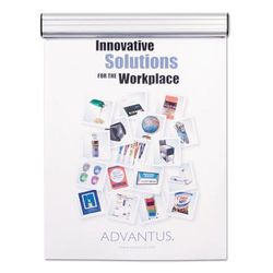 Advantus 01500 Grip-A-Strip Display Rail, 9 x 1 1/2, Aluminum Finish AVT01500