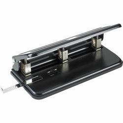 Business Source 65625 Heavy-duty Punch, 3-Hole, 30 Sheet Capacity, Black BSN65625