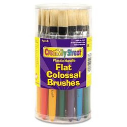 Creativity Street 5167 Colossal Brush, Natural Bristle, Flat, 30/Set - Pack of 30 CKC5167