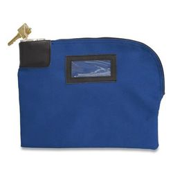 Controltek 530312 Fabric Deposit Bag, Locking, 8.5 x 11 x 1, Canvas, Blue CNK530312
