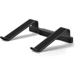 First-Base 21680 Laptop Stand, USB 3.0 Ports, 9-3/4"Wx12-1/10"Lx3"H, Black DTA21680