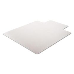 Deflecto CM13233 DuraMat Moderate Use Chair Mat for Low Pile Carpet, 45 x 53, Wide Lipped, Clear