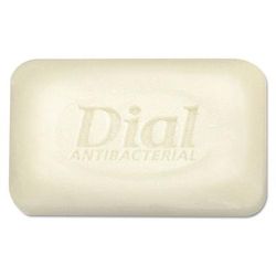 Dial Professional 00098 Antibacterial Deodorant Bar Soap, Unwrapped, White, 2.5oz, 200/Carton - Case of 200
