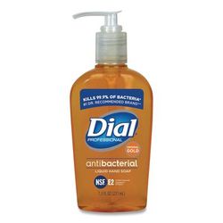 Dial Professional 84014EA Gold Antimicrobial Liquid Hand Soap, Floral Fragrance, 7.5 oz Pump Bottle DPR84014
