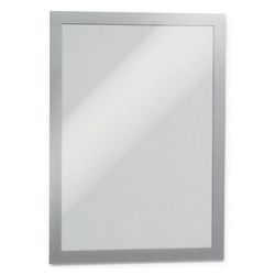 Durable Office Products Corporation 476823 DURAFRAME Sign Holder, 8 1/2" x 11", Silver Frame, 2/Pack - Pack of 2 DBL476823