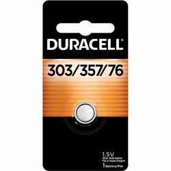 Duracell DL303357BX 303/357 Silver Oxide Battery, 1.5 V, 6/Box - Box of 6
