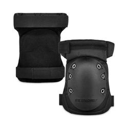 Ergodyne 18436 ProFlex 435HL Hinged Gel Knee Pad, Hard Cap, Hook and Loop Closure, One Size, Black, Pair, Ships in 1-3 Business Days - 1 Pair