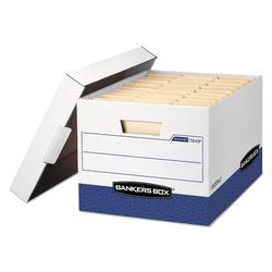 Fellowes 0724314 R-KIVE Heavy-Duty Storage Boxes, Letter/Legal Files, 12" x 16.5" x 10.38", White, 20/Carton - Case of 20 FEL0724314