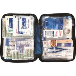First Aid Only 428 First Aid Kit, 138 Pc, Fabric, Blue FAO428