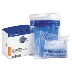 First Aid Only FAE6100 Refill for SmartCompliance General Business Cabinet, 1 CPR Mask; 1 Gloves FAOFAE6100