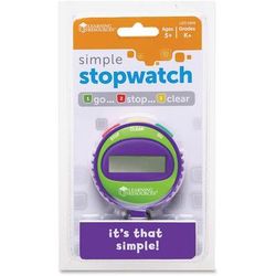 Learning Resources LER0808 Simple Stopwatch, Ages 5-Up, Multi LRNLER0808
