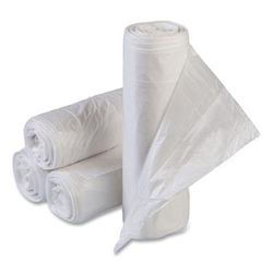 InteplastPitt SLW3858SPNS Low-Density Commercial Can Liners, 60 gal, 1.15 mil, 38" x 58", Clear, 100/Carton - 5 Rolls