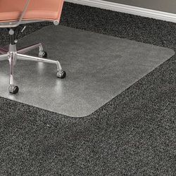 Lorell 69164 Chairmat, Textured Top, Rectangular, 46 x60 , Clear LLR69164