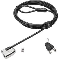 Kensington 64435 ClickSafe 2.0 Keyed Laptop Lock, 6ft Steel Cable, Silver, Two Keys KMW64435