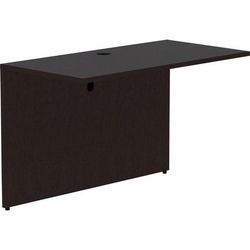 Lorell 18217 Essentials Espresso Laminate Bridge, 48" x 24" x 29.5"Bridge, 1" Top, Material: Polyvinyl Chloride (PVC) Edge, Finish: Espresso LLR18217