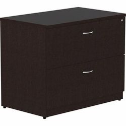 Lorell 18223 Essentials Espresso Laminate Lateral File, 2-Drawer, 36" x 22" x 29.5", Espresso LLR18223