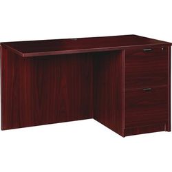 Lorell PR2448RMY Right Return F/F 48"Wx24"Dx29"H, Mahogany LLRPR2448RMY
