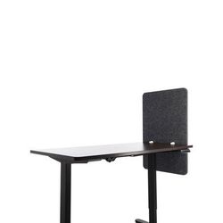 Lumeah LUDM24361A Desk Modesty Adjustable Height Desk Screen Cubicle Divider and Privacy Partition, 23.5 x 1 x 36, Polyester/Nylon, Ash GN1LUDM24361A