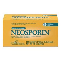 Neosporin® 512376900 Antibiotic Ointment, .032 oz Packet, 144/Box - Box of 144 JOJ512376900