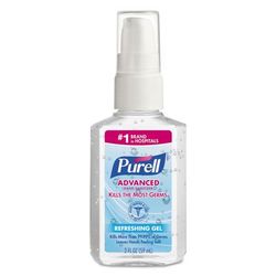 Purell 9606-24 Advanced Hand Sanitizer Refreshing Gel, Clean Scent, 2 oz Personal Pump Bottle, 24/Carton - Case of 24 GOJ960624