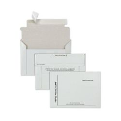 Quality Park E7265 Disk/CD Foam-Lined Mailers, Square Flap, Redi-Strip Closure, 8.5 x 6, White, 25/Box - Box of 25 QUAE7265