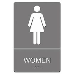 Quartet® 4816 Women ADA Sign, 6w x 9h