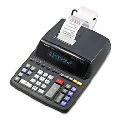Sharp EL2196BL Two-Color Printing Calculator, Black/Red Print, 3.7 Lines/Sec SHREL2196BL