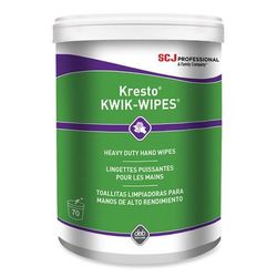 SC Johnson Professional® KKW70W Kresto KWIK-WIPES, Cloth, 7.9 x 5.7, Citrus, 70/Pack, 6 Packs/Carton - Case of 6 SJNKKW70W