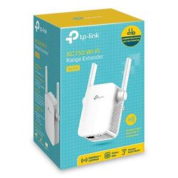 TP-LINK RE205 AC750 Wi-Fi Range Extender, 1 Port, Dual-Band 2.4 GHz/5 GHz TPLRE205