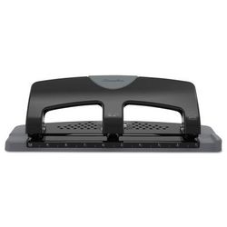 Swingline 74133 20-Sheet SmartTouch Three-Hole Punch, 9/32" Holes, Black/Gray SWI74133