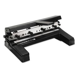 Swingline 74450 40-Sheet Two-to-Four-Hole Adjustable Punch, 9/32" Holes, Black