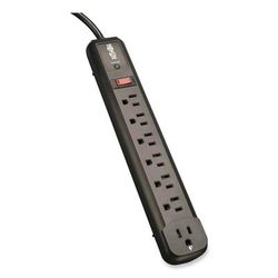 Tripp Lite TLP74RB Protect It! Surge Protector, 7 Outlets, 4 ft. Cord, 1080 Joules, Black