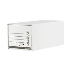 Universal Office Products 85300 Heavy-Duty Storage Drawers, Letter Files, 14" x 25.5" x 11.5", White, 6/Carton - Carton of 6 UNV85300