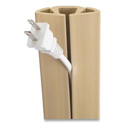 UT Wire® UTWCP501BG Cord Protector and Concealer, 2.6" x 5 ft, Beige RBOUTWCP501BG