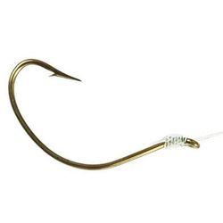 Eagle Claw Kahle Snelled Hook - Bronze 2