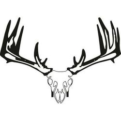 Raxx Whitetail Skull Crossbow Hanger - Black 30in W x 20in H