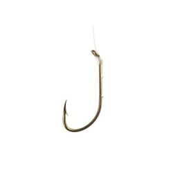 Eagle Claw Baitholder Bronze Medium Wire Snelled Hook - 10