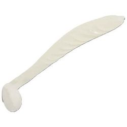 Fish Daddy Biodegradable Glow Plastic Spike J Shad Lure - White Glow Red 2.3in