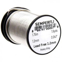 Semperfli Lead Free Heavy Weighted Fly Tying Wire - Silver 0.020in