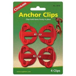 Coghlan's Anchor Clips - 4 Pack - Red