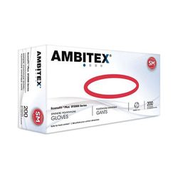 AMBITEX EconoFit Plus Powder-Free Polyethylene Gloves, Small, Clear, 200/Pack, 10 Packs/Carton (TXIEFSM2000)