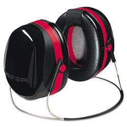 3MTM E-A-R Peltor OPTIME 105 Behind-The-Head Earmuffs, 29NRR, Red/Black (MMMH10B) (247-H10B)