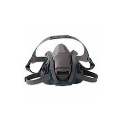 3M Rugged Comfort Quic-Latch Half-Facepiece Reusable Respirator, Medium (142-6502QL)