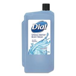 Dial(R) Professional Spring Body Wash Dispenser Refill, Spring Water Scent, 33.8 fl oz (1000 mL), Bacteria Remover, Body, Residue-free (DIA04031)