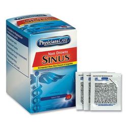 PhysiciansCare Sinus Decongestant Congestion Medication, One Tablet/Pack, 50 Packs/Box (ACM90087)